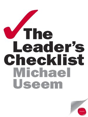 cover image of The Leader's Checklist